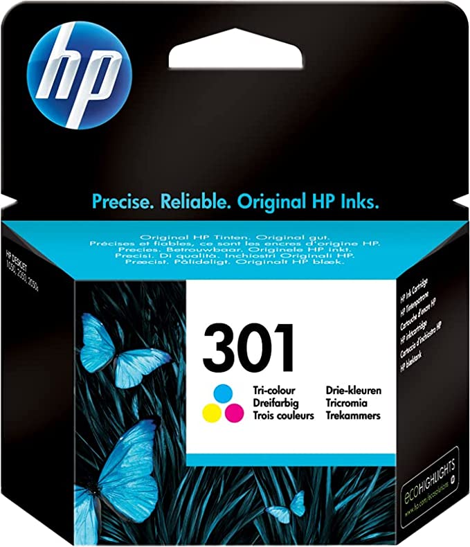 [CH562EE#ABE] Tinta HP 301 original CH562EE tricolor