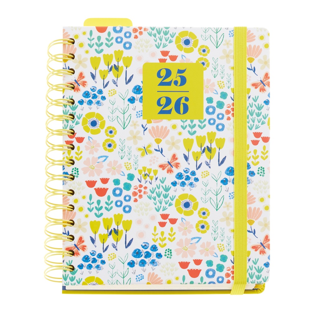 [MR26936] Agenda Escolar Plus Wire-O Semana Vista Spring Anne 25_26