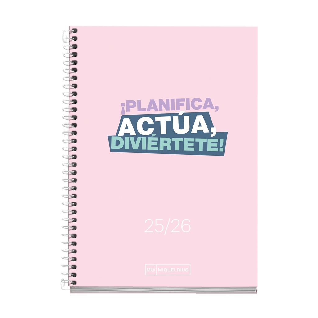 [MR26833] Agenda Escolar Activa Día Página Write Rosa 25_26