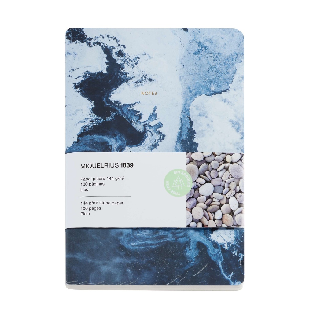 [MR8220] Libreta liso A5 140g 50h papel piedra mar Miquelrius