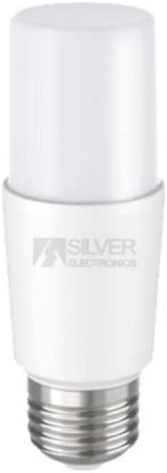 [1140927] Bombilla Led Eco Tubular T37220v 9w E27 5000k 720lm Silver Electronics