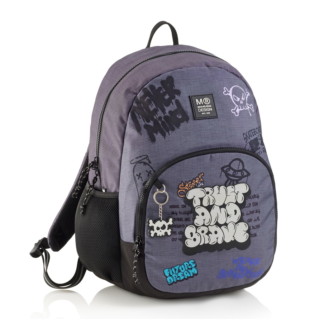 [MR19497] Mochila doble Roma recicl. Graffitti