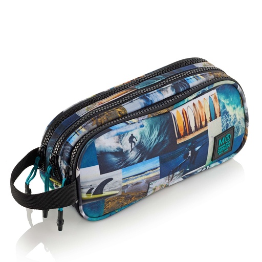 [MR19516] Estuche portatodo Triple Con Asa Reciclado Surfing Miquelrius