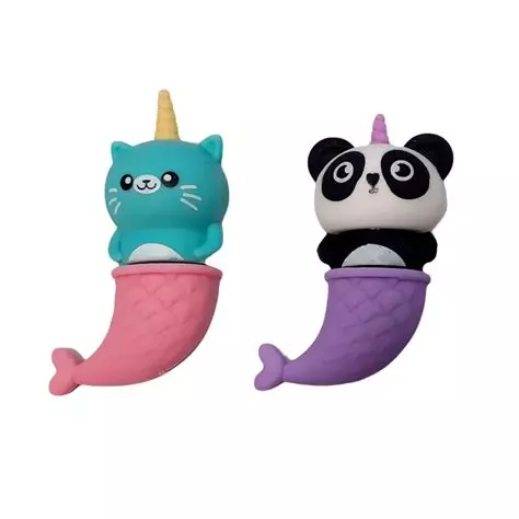 [GMZKPKA] goma borrar perfumada sirena gato/panda Kidea