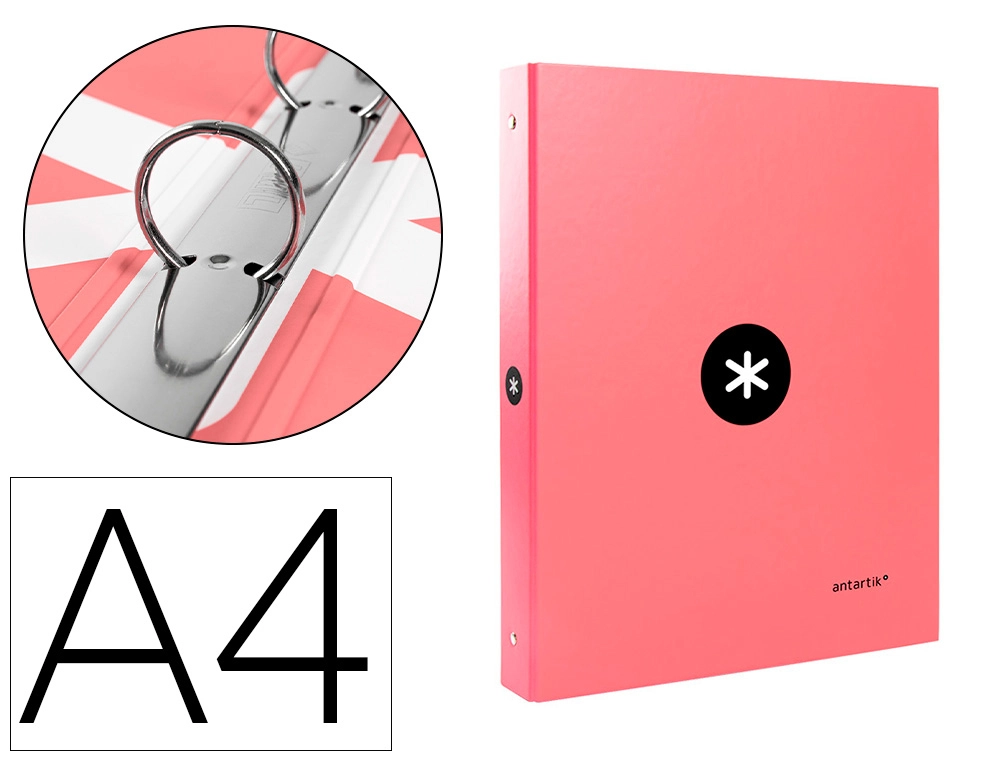 Carpeta 4 anillas A4 L25mm  Antartik