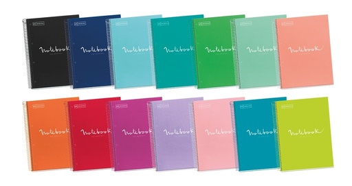Cuaderno espiral 5X5 A5 90g 80h T/D microperforado 1B 2T Emotions Miquelrius