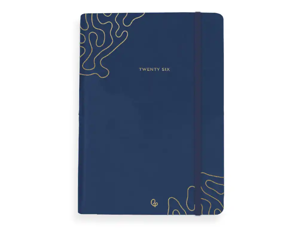 Agenda encuadernada Efira A5 2026 día página 70gr FSC Liderpapel