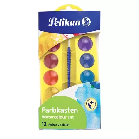 [100401588] Acuarela 12uds con pincel Pelikan