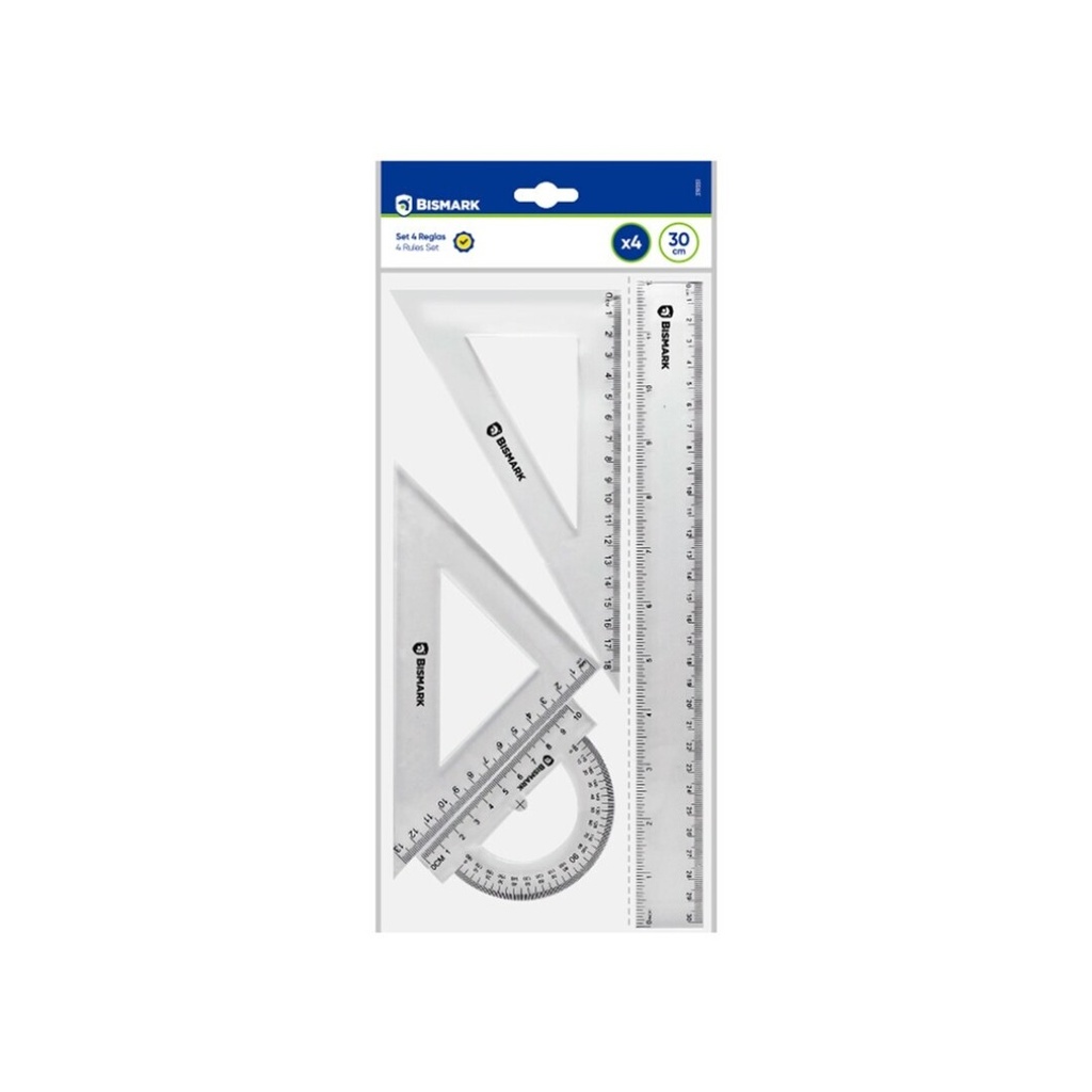 [319351] Reglas Juego 30cm HQ transparente Bismark