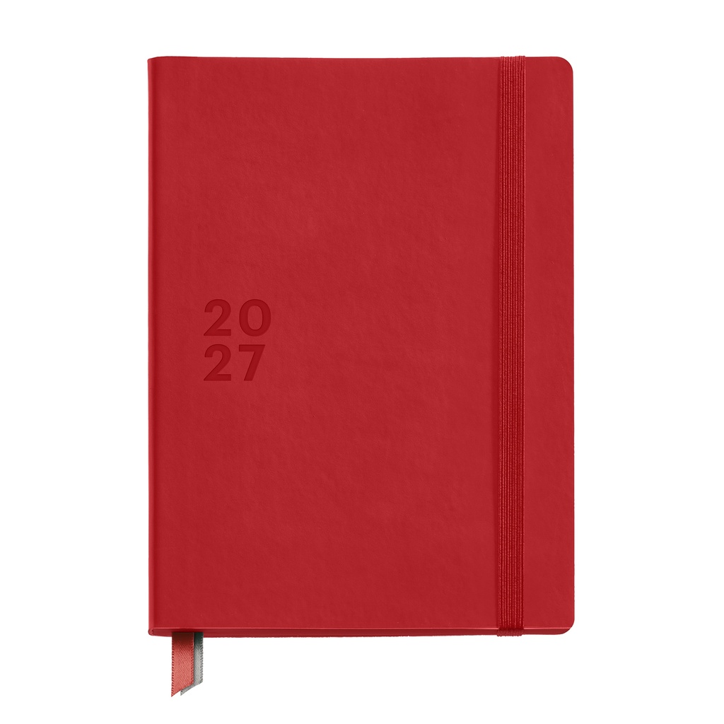 [MR22778] Agenda Plus Día Página Rojo Basics 2027
