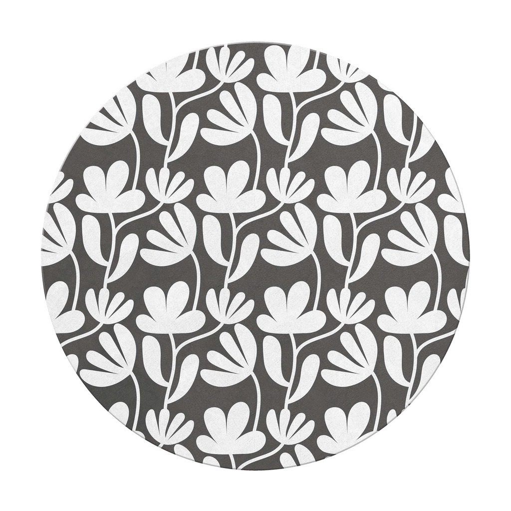 [MR13307] Alfombrilla Redonda White Flowers Miquelrius