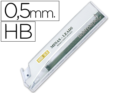 [MG01] Minas grafito 0.5mm HB 12uds liderpapel