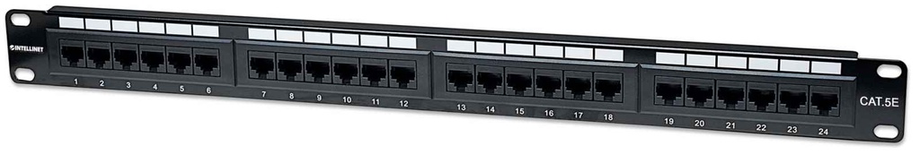 [513555] PANEL PARCHEO 24P 19" UTP 1U CAT5E INTELLINET