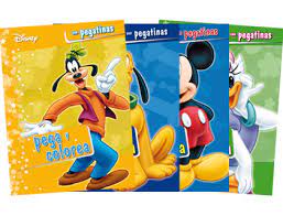 [LD0809] Pega y colorea disney pegatinas actividades
