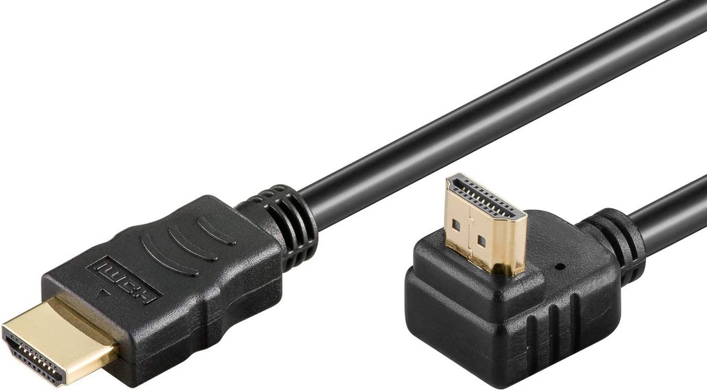 [31917] Cable conector HDMI 1.4 de alta velocidad con Ethernet (conector acodado hacia arriba)