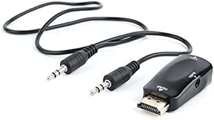 [A-HDMI-VGA-02] Adaptador HDMI M a VGA H + audio GEMBIRD