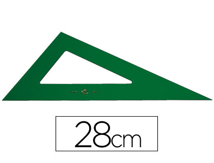 [666-28] Cartabon 28cm plastico verde tecnica faber