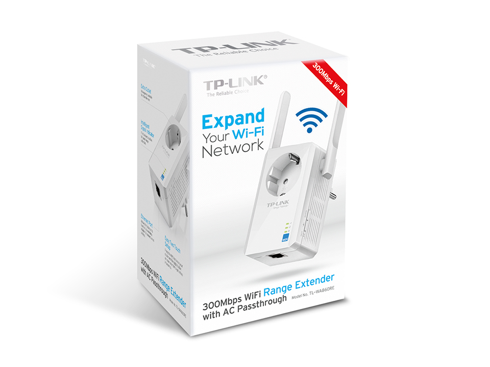 [TL-WA860RE] Extensor Wi-Fi 300MBS TL-WA860RE con enchufe incorporado Tp-link