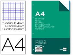 [RA05-RE05] RECAMBIO 4X4 A4 100GR100H LIDERPAPEL