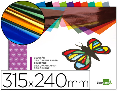 [TM04] Bloc manualiades celofan 240x315mm 10h colores surtidos Liderpapel