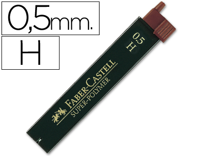 [120511 /9065 H] Minas grafito 0.5mm H 12uds Faber Castell
